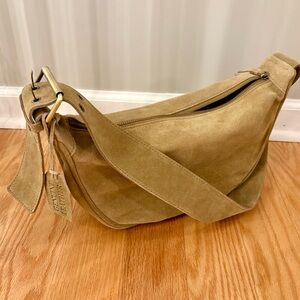 NWOT Tan Made in India Boho Leather Shoulder Bag